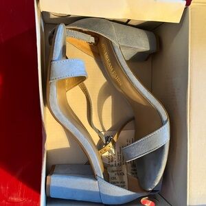 Dream Pairs Light Blue Strappy Heels